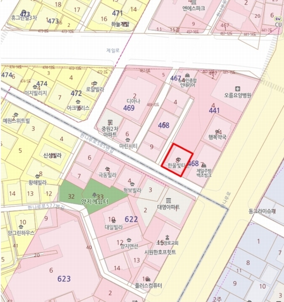 2024타경580651 인천광역시 미추홀구 한나루로585번길 6, 한울빛타운 601호 다세대(빌라)[공급28평형] 경매 이미지