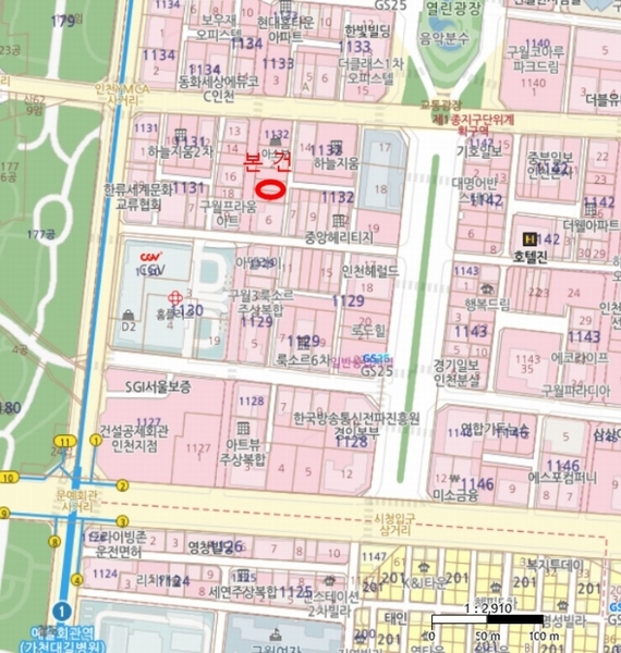 2024타경580705 인천광역시 남동구 인주대로591번길 56, 프라임캐슬 8층 802호 오피스텔[계약22평형] 경매 이미지