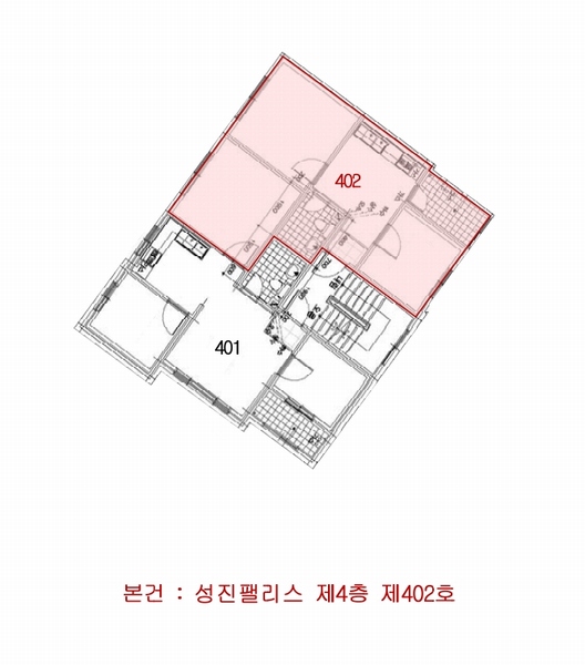 2024타경581838 인천광역시 부평구 부평문화로105번길 44, 성진팰리스 4층 402호 다세대(빌라)[공급13평형] 경매 이미지