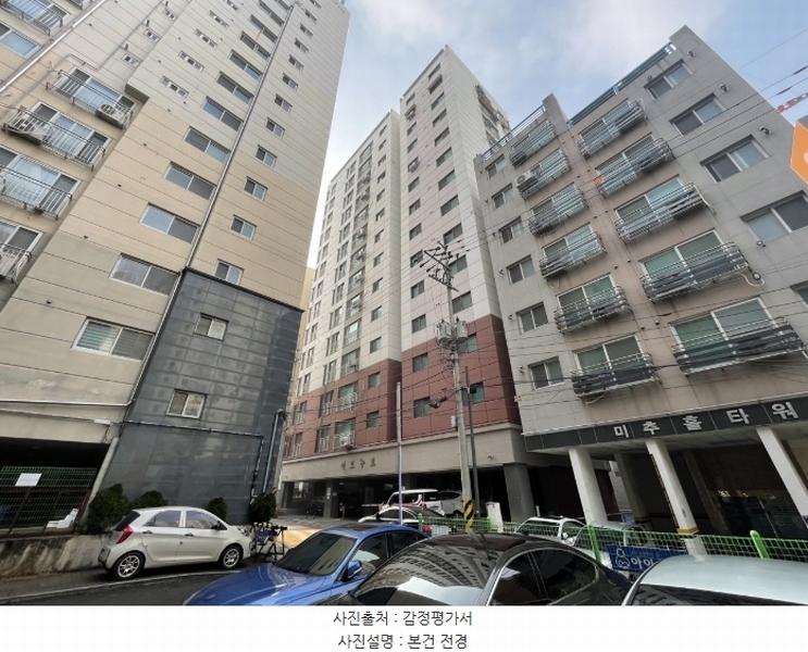2024타경582510 인천광역시 미추홀구 미추로 50, 아르누보 2층 202호 오피스텔[계약30평형] 경매 이미지
