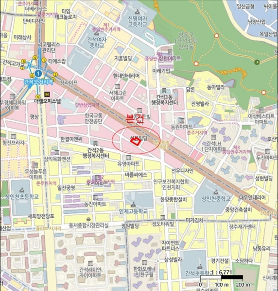 2025타경502405 인천광역시 남동구 용천로153번길 30, 대준블루인 10층 1005호 아파트[공급20평형] 경매 이미지