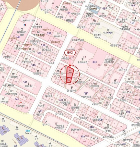 2025타경505596 인천광역시 미추홀구 인주대로45번길 34-28, 샤인힐 2층 203호 오피스텔[계약26평형] 경매 이미지