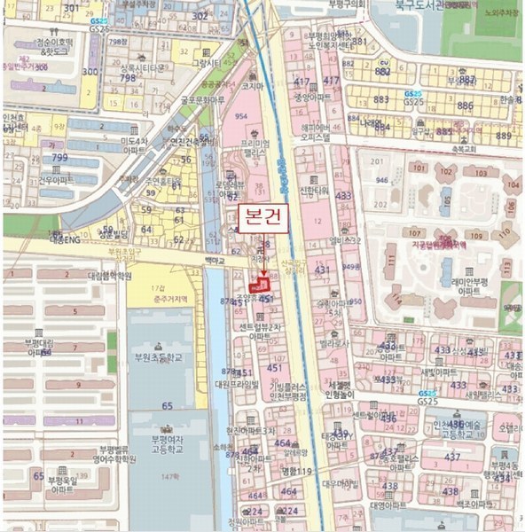 2025타경507292 인천광역시 부평구 원적로488번길 5-1, 조양휴캐슬 13층 1303호 오피스텔[계약24평형] 경매 이미지