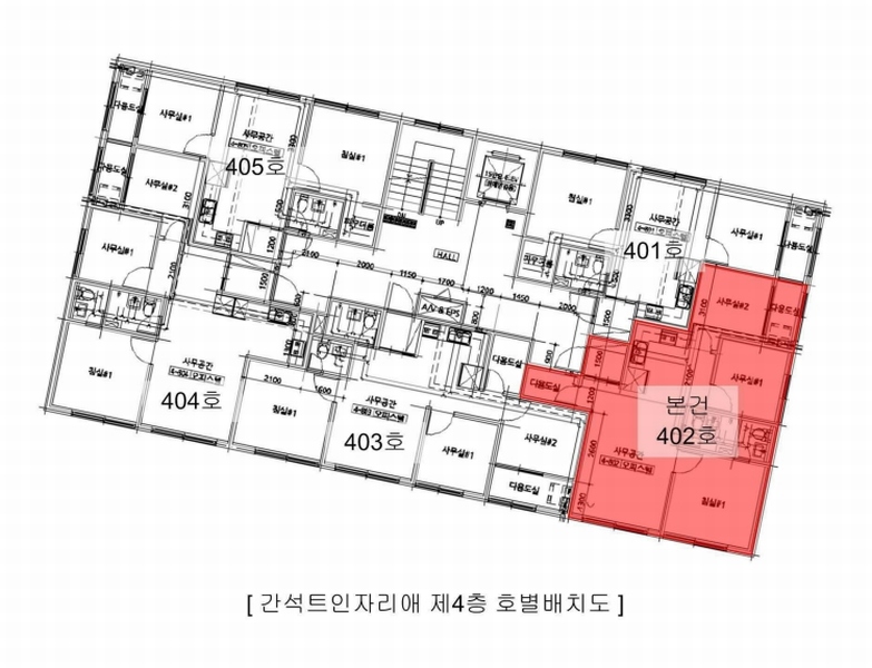 2025타경507392 인천광역시 남동구 남동대로915번길 24, 간석트인자리애 4층 402호 오피스텔[계약27평형] 경매 이미지