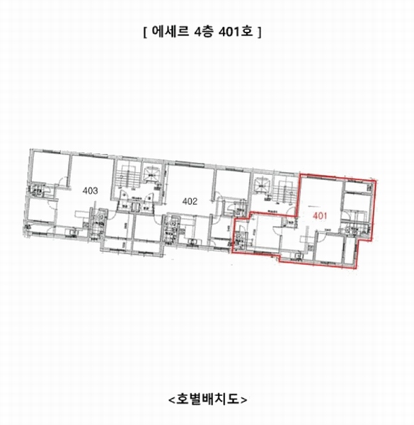 2025타경507543 인천광역시 남동구 만수로 140-10, 에세르 4층 401호 오피스텔 경매 이미지