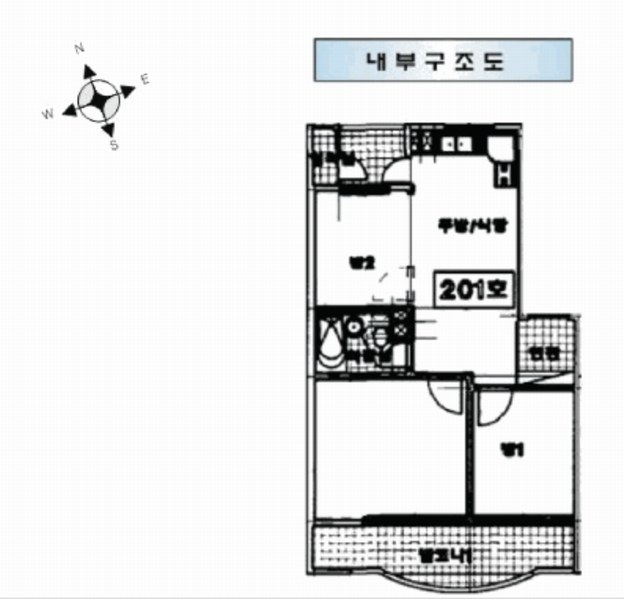 2025타경507573 인천광역시 미추홀구 학익소로61번길 49-3, 신명스카이뷰 디동 2층 201호 다세대(빌라)[공급20평형] 경매 이미지
