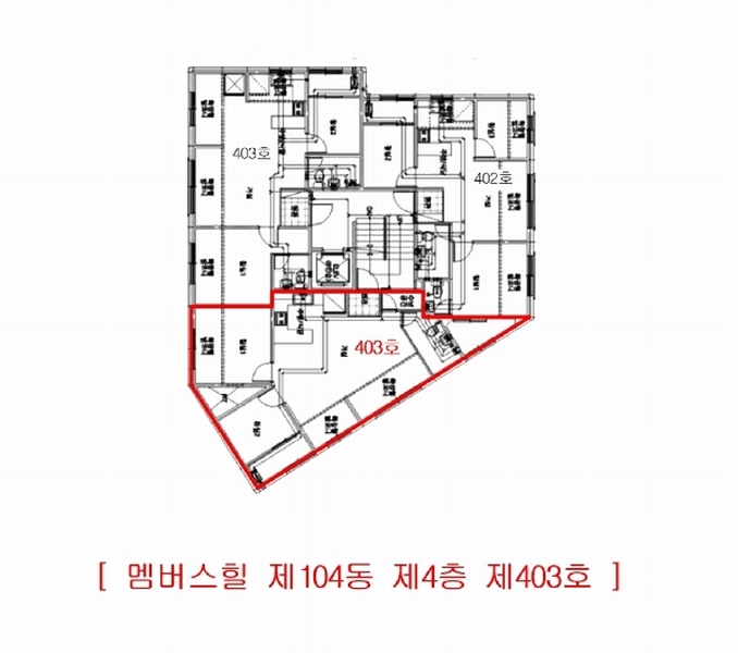 2025타경507699 인천광역시 서구 청마로51번길 5, 멤버스힐 104동 4층 403호 다세대(빌라) 경매 이미지