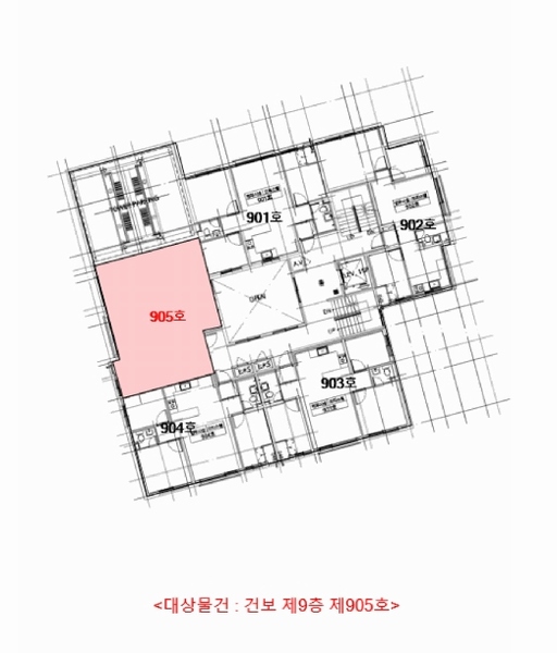 2025타경507852 인천광역시 부평구 안남로 17, 건보 9층 905호 오피스텔[계약23평형] 경매 이미지