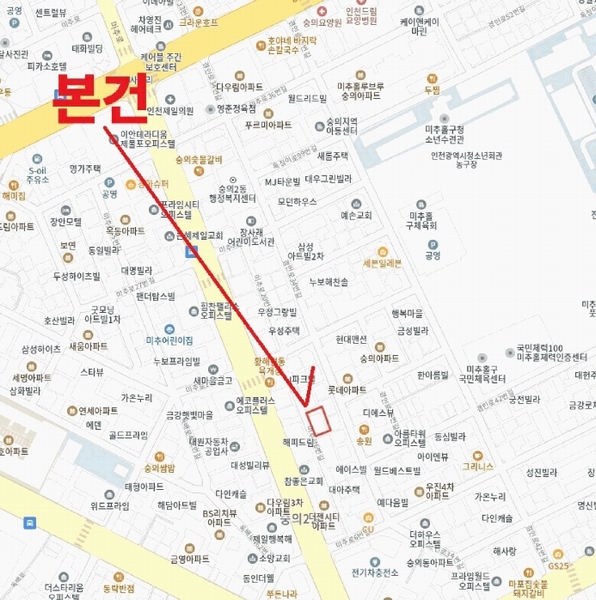 2025타경507948 인천광역시 미추홀구 미추로6번길 3-34, 가온누리 5층 502호 다세대(빌라)[공급18평형] 경매 이미지