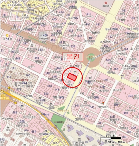 2025타경507955 인천광역시 미추홀구 석정로 17, 대준블루온 103동 2층 203호 오피스텔 경매 이미지