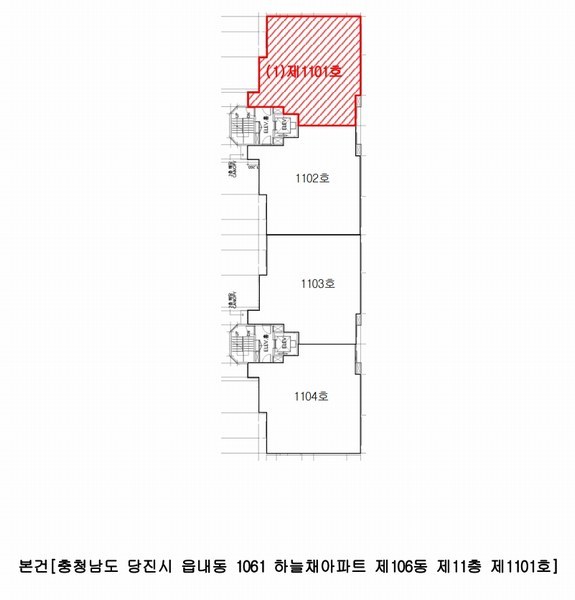 2025타경51186 충청남도 당진시 무수동7길 124, 하늘채아파트 106동 11층 1101호 아파트[공급34평형] 경매 이미지