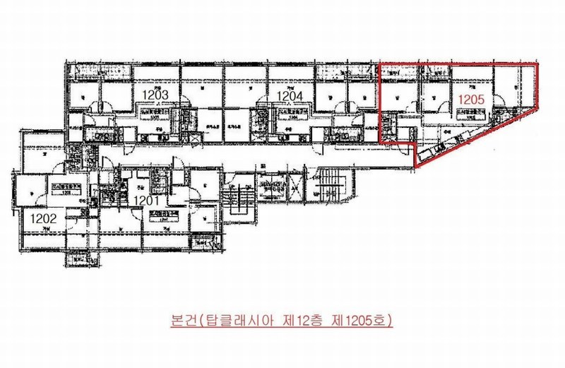 2025타경510769 인천광역시 미추홀구 참외전로 338, 탑클래시아 12층 1205호 다세대(빌라)[공급24평형] 경매 이미지