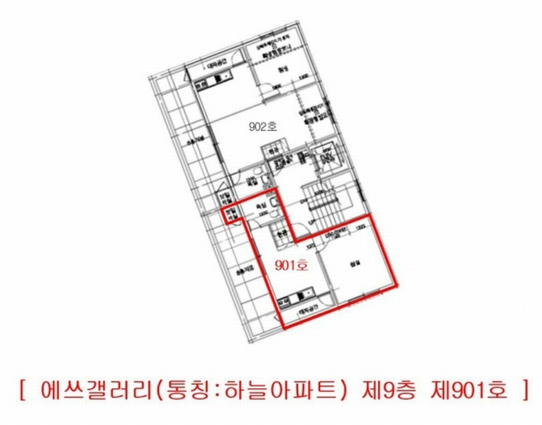 2025타경510963 인천광역시 미추홀구 석정로64번길 13, 에쓰갤러리(하늘아파트) 9층 901호 아파트 경매 이미지