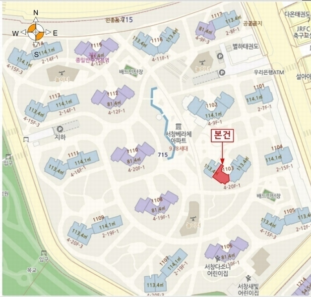2024타경8081 인천광역시 남동구 서창남로 17, 서창베라체아파트 1103동 19층 1903호 아파트[공급34평형] 경매 이미지