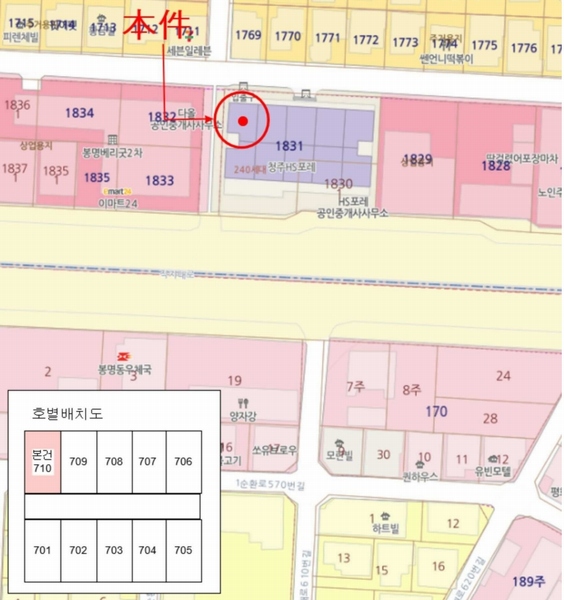 2025타경51285 충청북도 청주시 흥덕구 봉명동 1831 아파트 경매 이미지