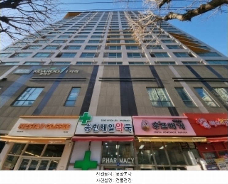 2024타경16341 인천광역시 동구 송현로 25, 동인천역코아루시티 3층 318호 오피스텔[계약13평형] 경매 이미지