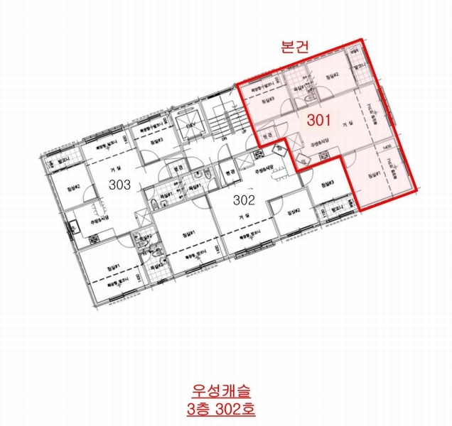 2024타경537039 인천광역시 서구 청마로93번길 32, 다원빌리지 102동 3층 301호 다세대(빌라)[공급15평형] 경매 이미지