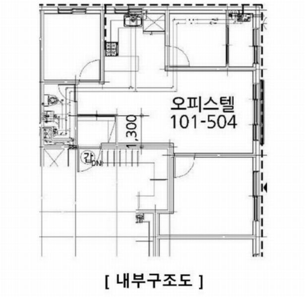 2024타경549513 인천광역시 부평구 부평문화로 118, 더갤러리 5층 101-504호 오피스텔[계약24평형] 경매 이미지