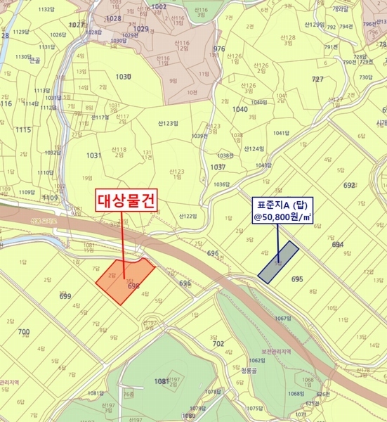 2025타경51305 충청남도 당진시 석문면 삼봉리 698-3 농지 경매 이미지