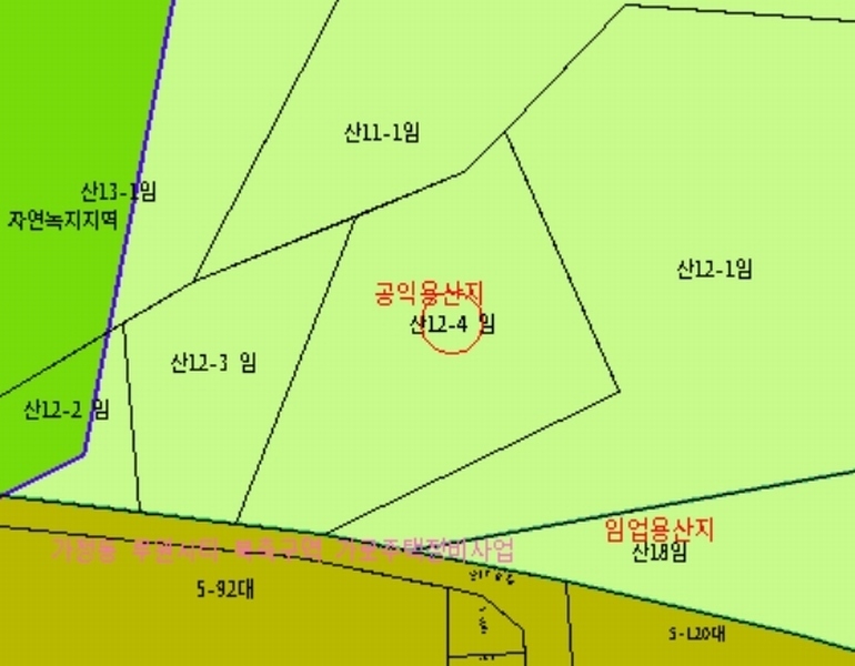 2024타경572025 인천광역시 서구 가정동 산12-4 임야 경매 이미지