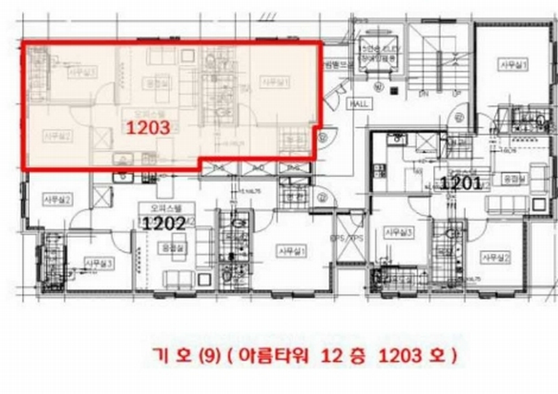 2022타경509542 인천광역시 미추홀구 경인로34번길 59, 아름타워 12층 1203호 오피스텔 경매 이미지