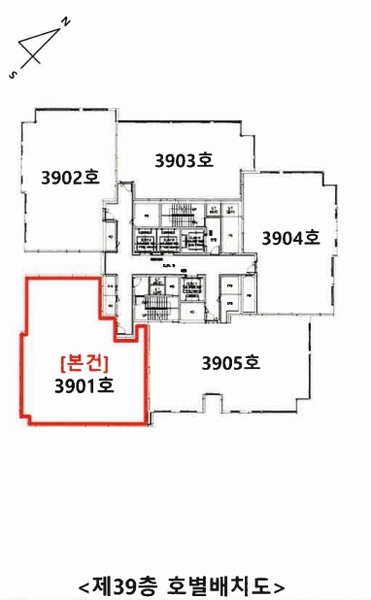 2024타경10848 인천광역시 연수구 송도문화로28번길 28, 글로벌캠퍼스푸르지오 105동 39층 3901호 아파트[공급55평형] 경매 이미지