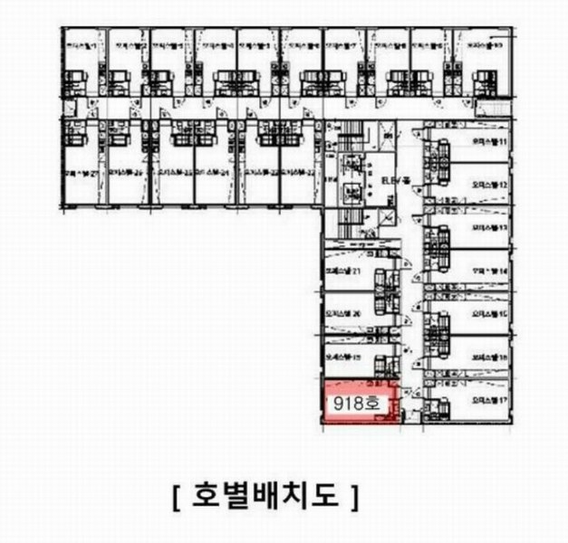 2024타경564819 인천광역시 남동구 앵고개로847번길 80-9, 뉴가산시티 9층 918호 오피스텔[계약14평형] 경매 이미지