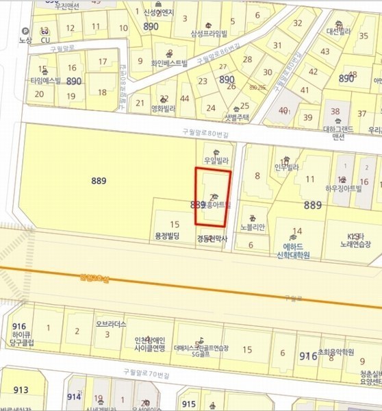 2024타경571756 인천광역시 남동구 구월말로80번길 18-1, 진흥아트빌 2층 203호 다세대(빌라)[공급20평형] 경매 이미지