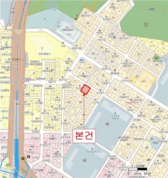 2024타경582664 인천광역시 남동구 용천로201번길 79, 금강타운 5층 503호 다세대(빌라)[공급15평형] 경매 이미지
