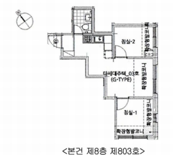 2025타경51438 서울특별시 서대문구 신촌로3가길 12, 엘케이타운 8층 803호 다세대(빌라)[공급12평형] 경매 이미지