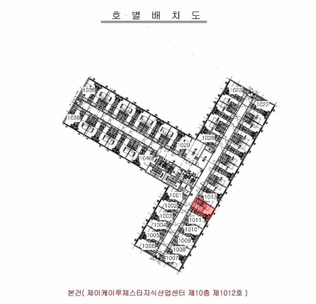 2024타경574236 인천광역시 남동구 남동대로 353, 제이케이루체스타지식산업센터 10층 1012호 오피스텔[계약9평형] 경매 이미지