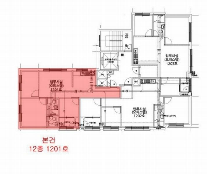 2024타경580378 인천광역시 부평구 원적로488번길 5-1, 조양휴캐슬 12층 1201호 오피스텔[계약24평형] 경매 이미지