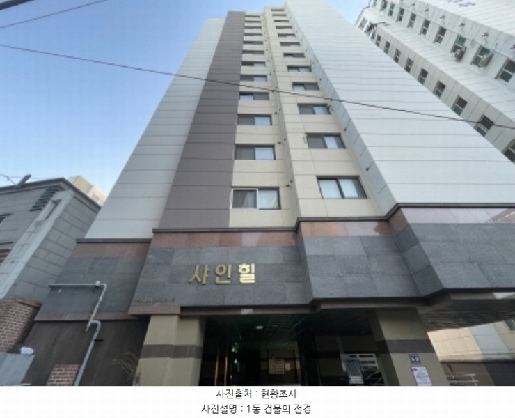 2024타경581609 인천광역시 미추홀구 인주대로45번길 34-28, 샤인힐 7층 703호 오피스텔[계약26평형] 경매 이미지