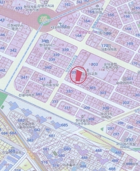 2024타경581609 인천광역시 미추홀구 인주대로45번길 34-28, 샤인힐 7층 703호 오피스텔[계약26평형] 경매 이미지