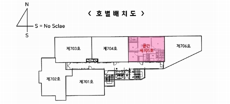 2025타경507700 인천광역시 미추홀구 참외전로 338, 탑클래시아 7층 705호 오피스텔[계약24평형] 경매 이미지