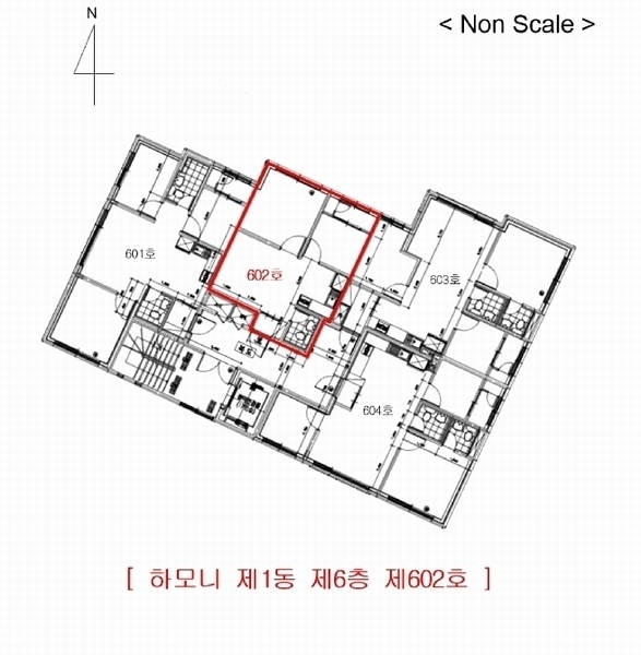 2025타경507836 인천광역시 중구 인중로 40, 하모니 1동 6층 602호 오피스텔 경매 이미지