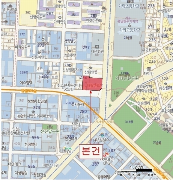 2025타경507884 인천광역시 서구 원적로7번길 4, 해담파크뷰 13층 1303호 오피스텔 경매 이미지