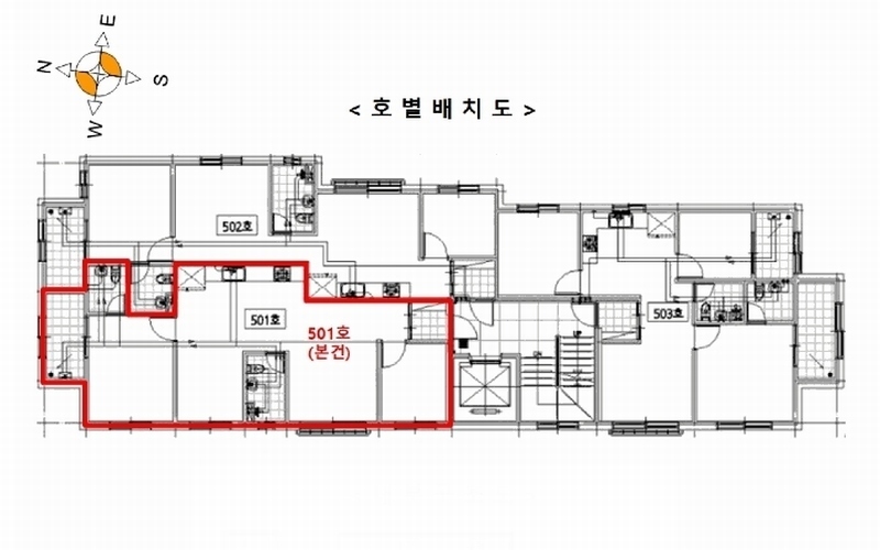 2025타경509787 인천광역시 부평구 주부토로262번길 14, 대광시티 5층 501호 다세대(빌라)[공급17평형] 경매 이미지