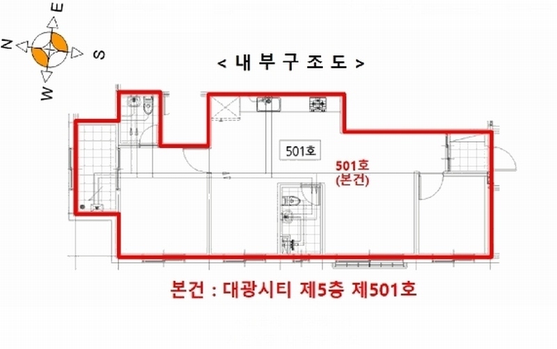 2025타경509787 인천광역시 부평구 주부토로262번길 14, 대광시티 5층 501호 다세대(빌라)[공급17평형] 경매 이미지