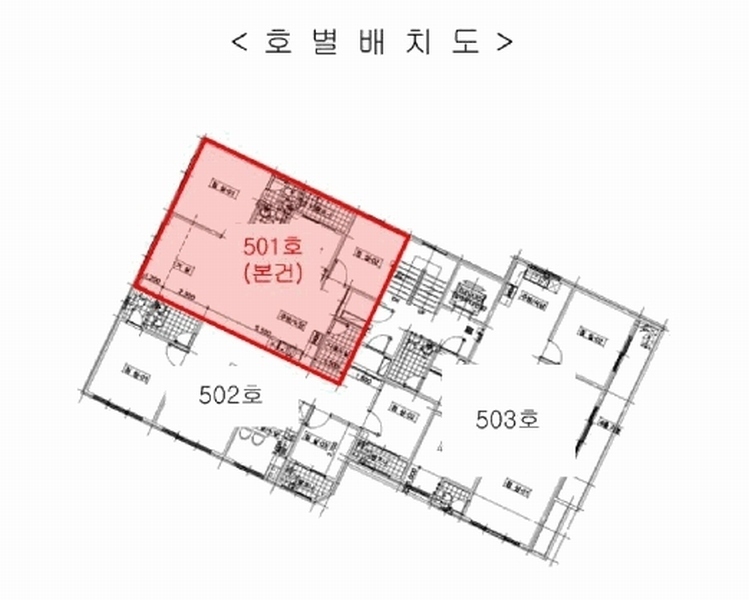 2025타경509835 인천광역시 미추홀구 석바위로110번길 8, 정가빌 5층 501호 다세대(빌라)[공급27평형] 경매 이미지