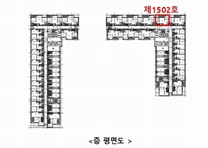 2025타경509850 인천광역시 서구 청라커낼로260번길 27, 청라한신더휴커낼웨이 15층 에이1502호 오피스텔[계약34평형] 경매 이미지