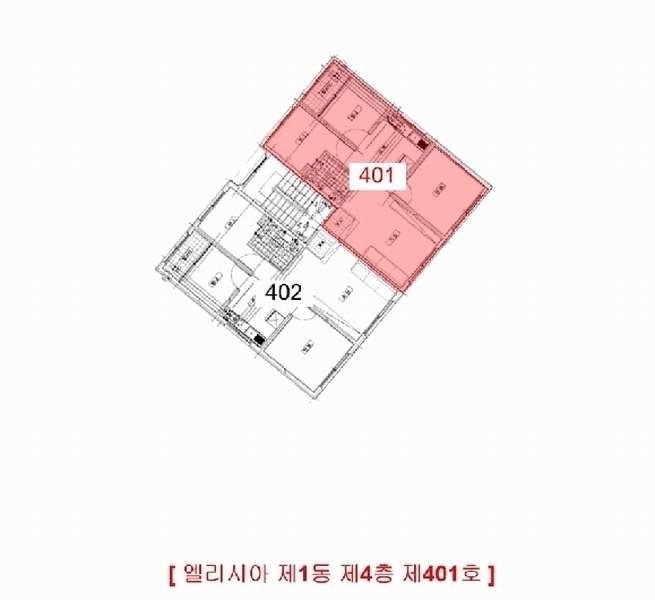2025타경510365 인천광역시 미추홀구 낙섬서로10번길 21-21, 엘리시아 1동 4층 401호 다세대(빌라)[공급19평형] 경매 이미지