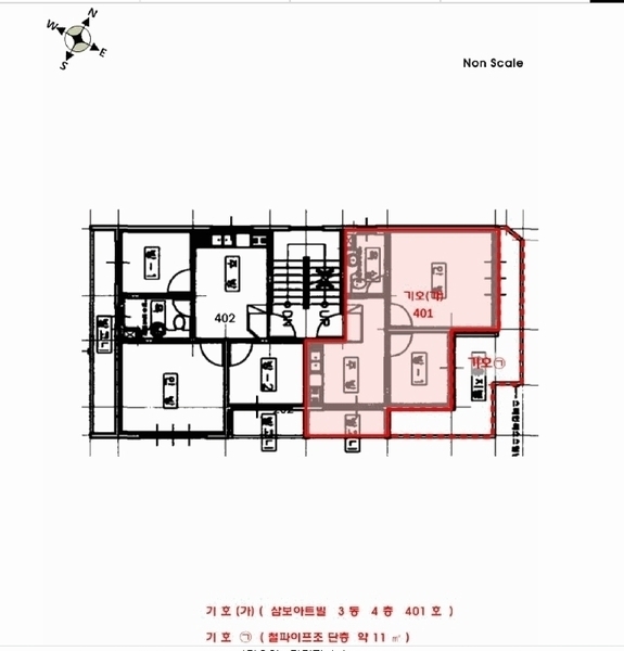 2025타경510372 인천광역시 부평구 경인로912번길 16, 삼보아트빌 3동 4층 401호 다세대(빌라)[공급13평형] 경매 이미지