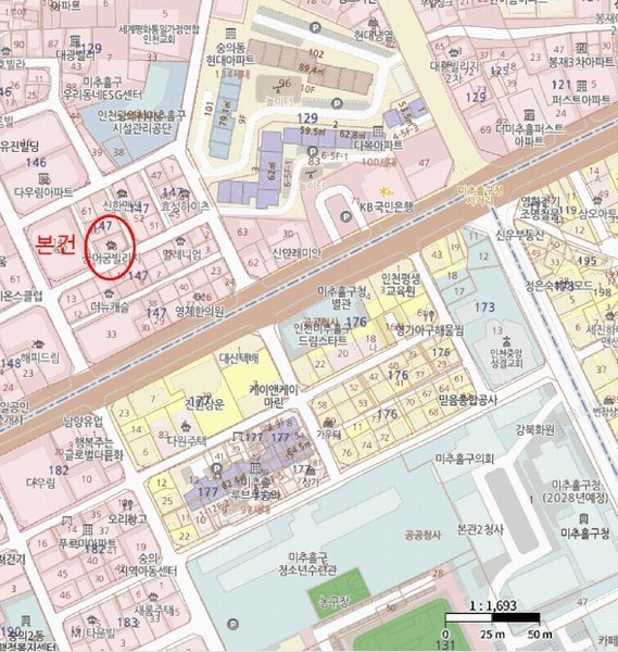 2025타경510775 인천광역시 미추홀구 미추로46번길 31-1, 꿈머굼빌리지 5층 501호 오피스텔 경매 이미지