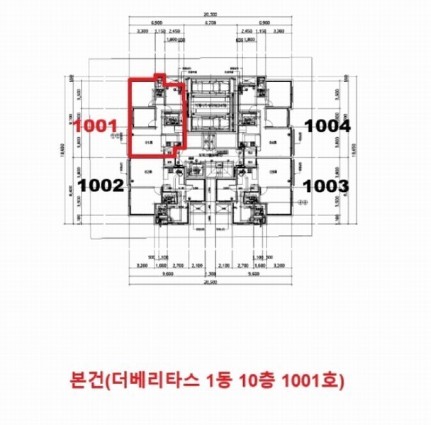 2025타경510947 인천광역시 부평구 경인로 673, 더베리타스 1동 10층 1001호 오피스텔[계약22평형] 경매 이미지