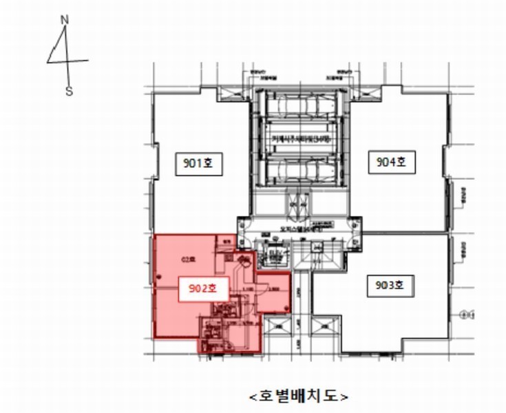 2025타경510996 인천광역시 부평구 경인로 673, 더베리타스 1동 9층 902호 오피스텔[계약22평형] 경매 이미지