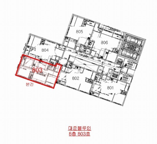 2025타경511229 인천광역시 남동구 용천로153번길 30, 대준블루인 8층 803호 오피스텔[계약30평형] 경매 이미지