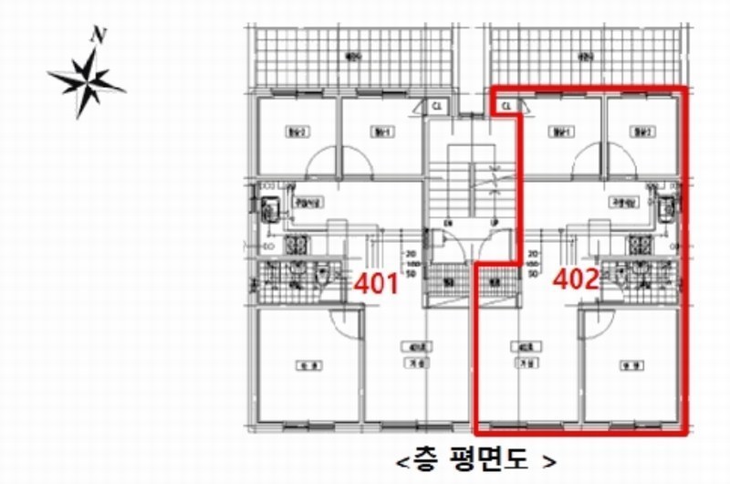2025타경511702 인천광역시 서구 검암로19번길 6-1, 검암리치빌 1동 4층 402호 다세대(빌라)[공급18평형] 경매 이미지