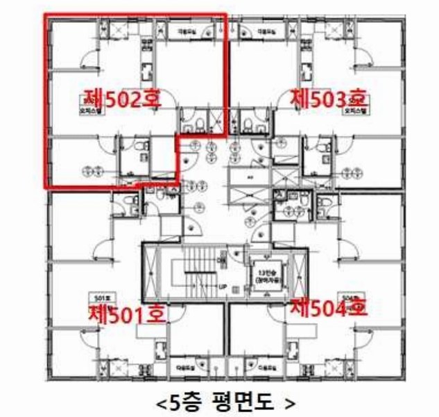 2025타경511771 인천광역시 남동구 인주대로623번길 51, 탑클래스 5층 502호 오피스텔[계약25평형] 경매 이미지