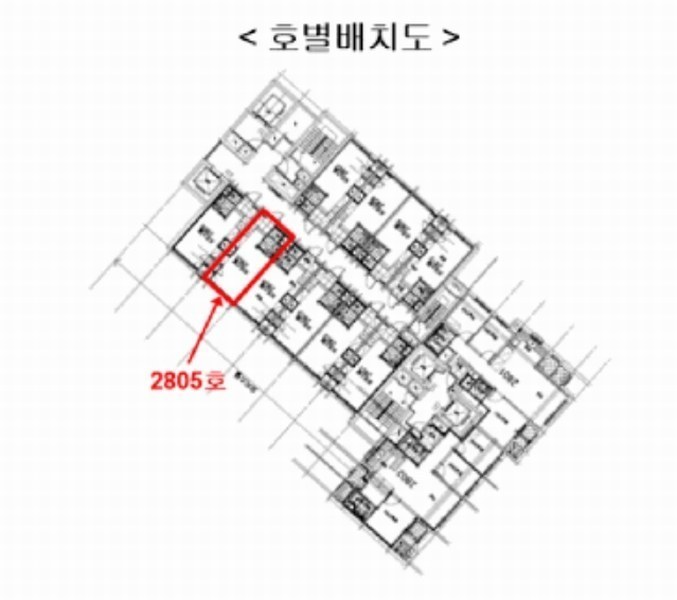 2025타경512006 인천광역시 미추홀구 경인로 403, 주안지웰에스테이트 102동 28층 오피스텔2805호 오피스텔[계약15평형] 경매 이미지